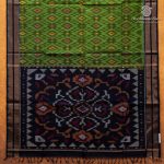 Kora Silk Cotton Sarees - Avocado Green SAS0037343 - Image 4