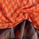 Kora Silk Cotton Sarees - Orange SAS0037344 - Image 2