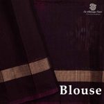 Kora Silk Cotton Sarees - Cerulean Blue SAS0037346 - Image 3