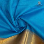 Silk Cotton Sarees – Bright Sky Blue SAS0037349 - Image 2
