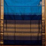 Silk Cotton Sarees – Peacock Blue SAS0037365 - Image 4