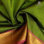 Silk Cotton Sarees – Olive Green SAS0037367 - Image 2
