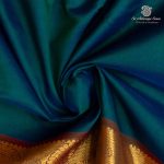 Silk Cotton Sarees – Dual Shade Peacock Green SAS0037369 - Image 2