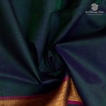Silk Cotton Sarees – Dual Shade Dark Green SAS0037373 - Image 2