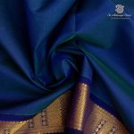 Silk Cotton Sarees – Dual Shade Peacock Blue SAS0037376 - Image 2