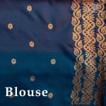 Fancy Soft Silk Saree- Dual Shade Burgundy with blue SASFS37380 - Image 3