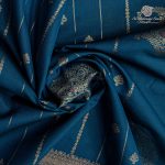 Fancy Soft Silk Saree - Dark Teal Blue SASFS37381 - Image 2