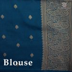 Fancy Soft Silk Saree - Dark Teal Blue SASFS37381 - Image 3