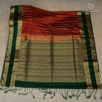 Fancy Soft Silk Saree- Dark Rust SASFS37385 - Image 4
