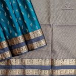Fancy Soft Silk Saree- Steel Blue SASFS37386