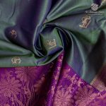 Fancy Soft Silk Saree- Dual Shade Green with Purple SASFS37387 - Image 2