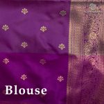 Fancy Soft Silk Saree- Dual Shade Green with Purple SASFS37387 - Image 3