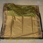 Fancy Soft Silk Saree- Dual Shade Green Sage SASFS37390 - Image 4