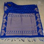 Fancy Soft Silk Saree- Navy Blue SASFS37391 - Image 4
