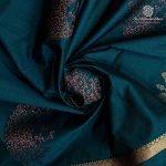Fancy Soft Silk Saree - Dark Peacock Green SASFS37392 - Image 2
