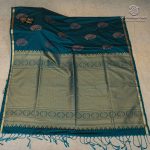 Fancy Soft Silk Saree - Dark Peacock Green SASFS37392 - Image 4