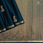 Fancy Soft Silk Saree- Dark Peacock Green SASFS37395