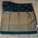Fancy Soft Silk Saree- Dark Peacock Green SASFS37395 - Image 4