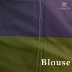 Fancy Soft Silk Saree - Dual Shade Green with Purple SASFS37397 - Image 3