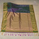 Fancy Soft Silk Saree - Dual Shade Green with Purple SASFS37397 - Image 4