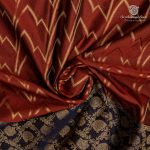 Fancy Soft Silk Saree - Dark Rust SASFS37398 - Image 2