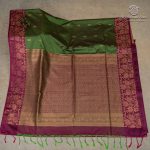 Fancy Soft Silk Saree - Leaf Green SASFS37404 - Image 4