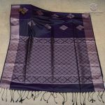 Fancy Soft Silk Saree - Dual Shade Dark Violet SASFS37409 - Image 4
