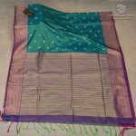 Fancy Soft Silk Saree - Dual Shade Sea Green SASFS37410 - Image 4