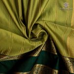 Fancy Soft Silk Saree - Lime Green SASFS37411 - Image 2