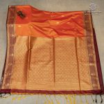 Fancy Soft Silk Saree - Dual Shade Orange SASFS37414 - Image 4
