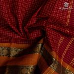Chettinad Cotton Sarees - Maroon SASC37429 - Image 2