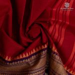 Chettinad Cotton Sarees - Maroon SASC37431 - Image 2