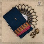 Chettinad Cotton Sarees - Dark Teal Blue SASC37435