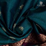 Kora Silk Cotton Sarees - Dark Teal Green SAS0037439 - Image 2