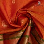 Kora Silk Cotton Sarees - Dual Shade Orange SAS0037440 - Image 2