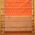 Kora Silk Cotton Sarees - Dual Shade Orange SAS0037440 - Image 4
