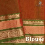 Kora Silk Cotton Sarees - Dual Shade Orange SAS0037440 - Image 3