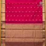 Kora Silk Cotton Sarees - Rani Pink SAS0037441 - Image 4