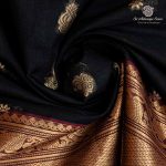 Kora Silk Cotton Sarees - Black SAS0037442 - Image 2