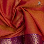 Kora Silk Cotton Sarees - Dual Shade Orange with Pink SAS0037443 - Image 2