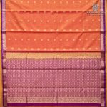 Kora Silk Cotton Sarees - Dual Shade Orange with Pink SAS0037443 - Image 4