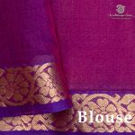 Kora Silk Cotton Sarees - Dual Shade Orange with Pink SAS0037443 - Image 3