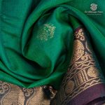 Kora Silk Cotton Sarees - Sea Green SAS0037446 - Image 2