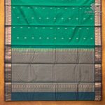 Kora Silk Cotton Sarees - Sea Green SAS0037446 - Image 4