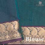 Kora Silk Cotton Sarees - Sea Green SAS0037446 - Image 3