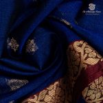 Kora Silk Cotton Sarees - Dark Royal Blue SAS0037447 - Image 2