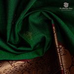 Kora Silk Cotton Sarees - Dark Green SAS0037450 - Image 2