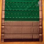 Kora Silk Cotton Sarees - Dark Green SAS0037450 - Image 4