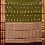 Kora Silk Cotton Sarees - Mehandi Green SAS0037451 - Image 4