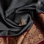 Kora Silk Cotton Sarees - Grey SAS0037454 - Image 2